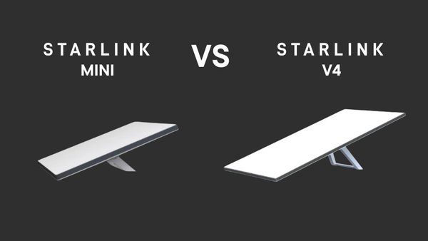 Starlink Mini vs Starlink V4