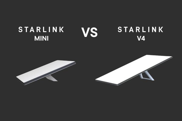 Starlink Mini vs Starlink V4